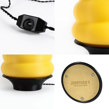 Honey Pot Minimalist Classic Plant-Based PLA 3D Printed Dimmable LED Table Lamp - JONATHAN Y